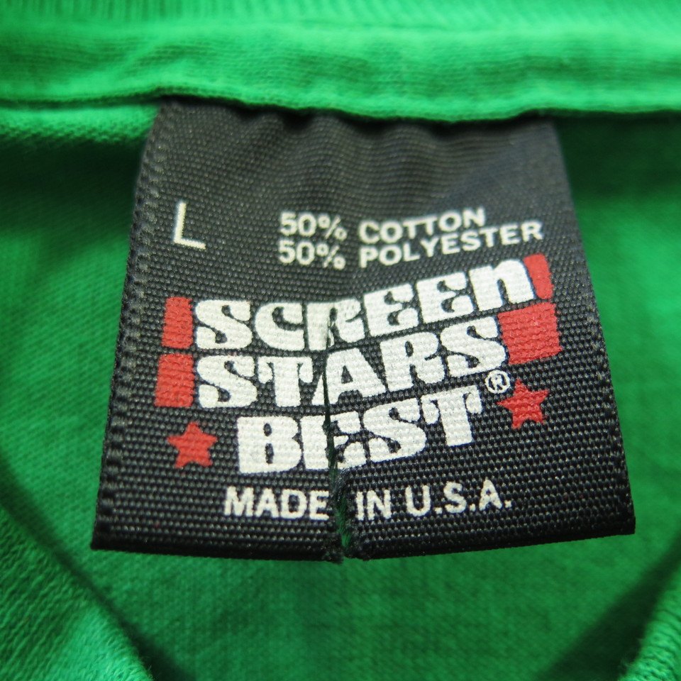 Vintage 80s California Surfer T-Shirt Mens L Screen Stars Green T Shirt ...