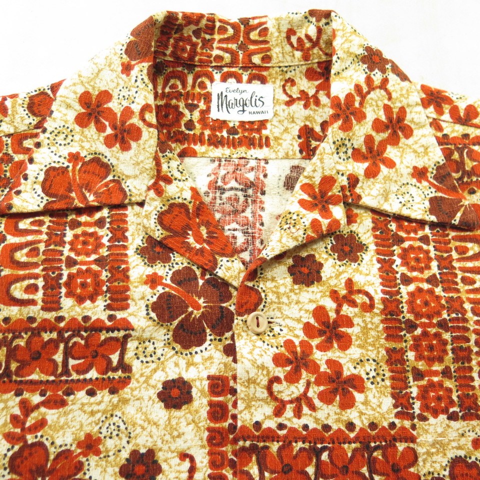 トップス 50s evelyn Margolis Hawaiian shirt Vintage Hawaiian Aloha Shirt / Evelyn Margolis Hawaii