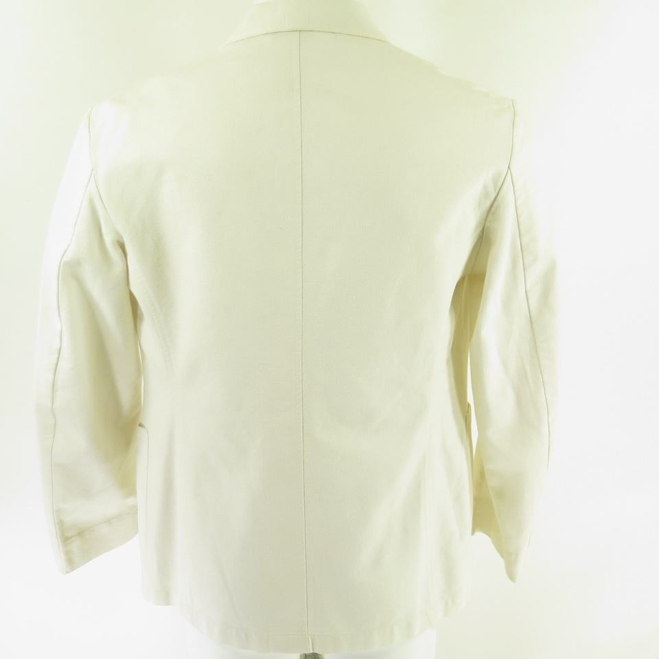 Vintage 80s Retro Waiter Cotton Jacket 42 R Summer Cotton