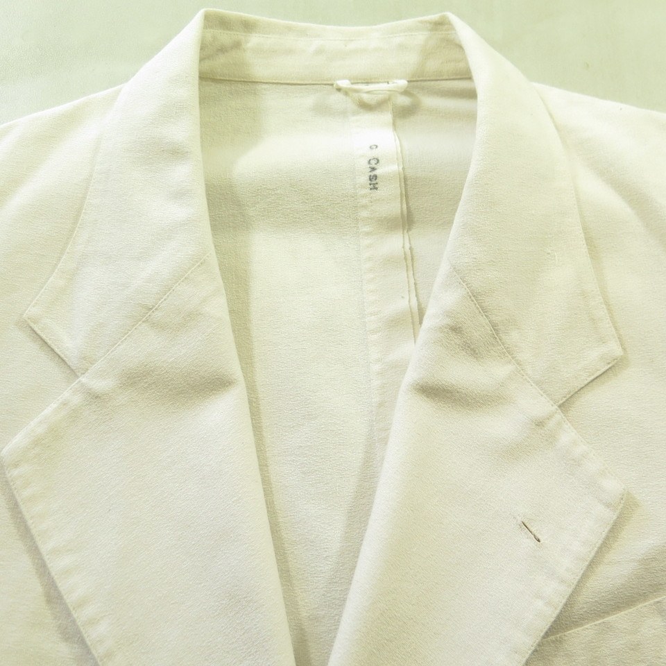 80s \"田中オム\" cotton linen tailored jacket 60s-ah-whan-cotton-sport-coat-