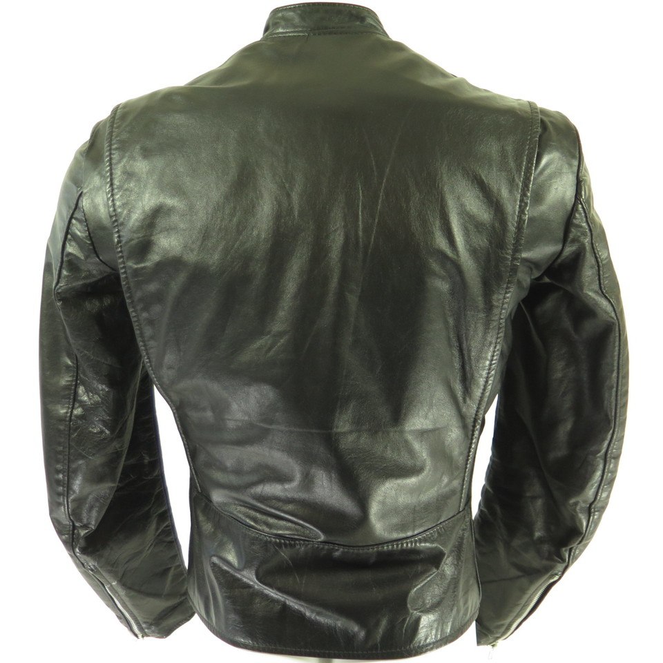 ジャケット・アウター Brooks leather sportswear 60s Riders Vintage 1960's Brooks Gold Label Leather Cafe Racer Jacket