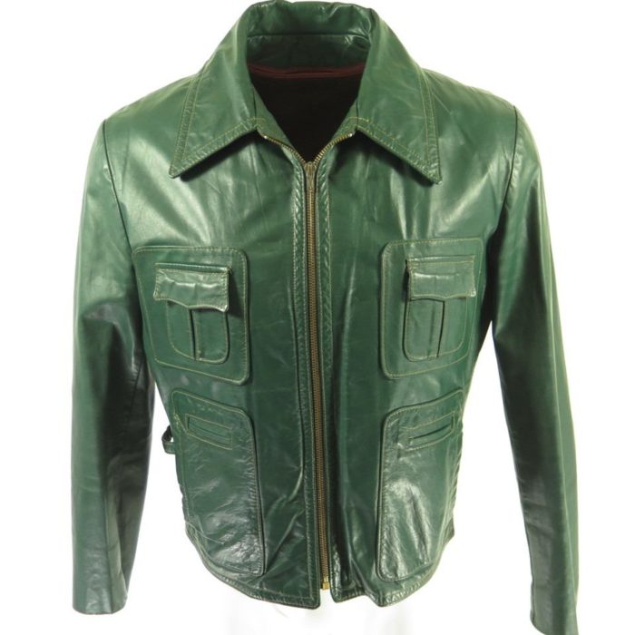 60s-green-leather-jacket-fleece-liner-I04O-1