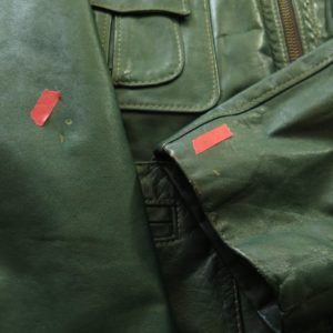 Vintage 60s Green Leather Jacket Mens 40 Additional Fleece Liner | The ...