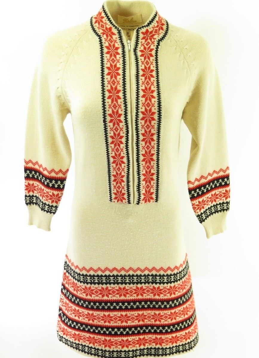 60s discount sweater dress