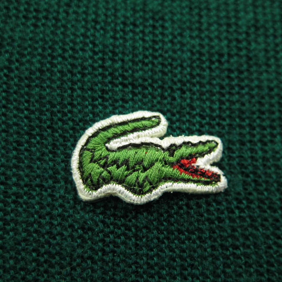 Vintage 70s Izod Lacoste Sweater Forest Green Alligator Pullover V-neck ...