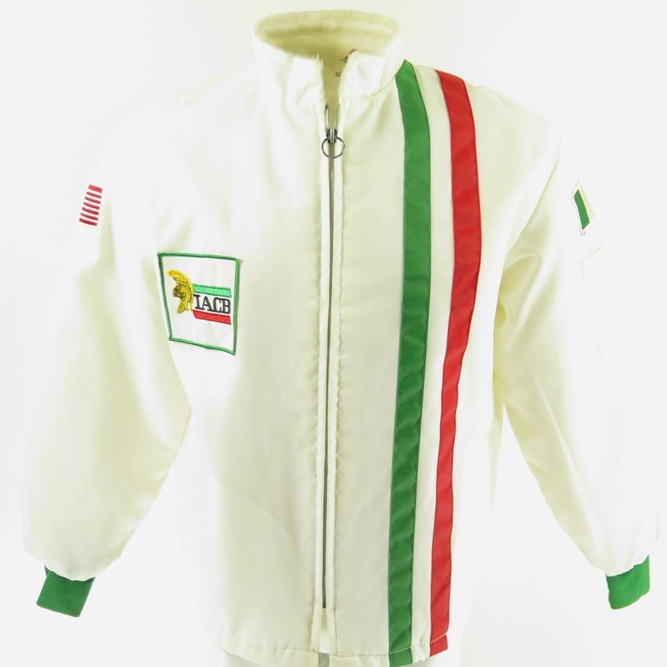 Vintage 80s Italian American Club Jacket Medium Deadstock | The Clothing  Vault