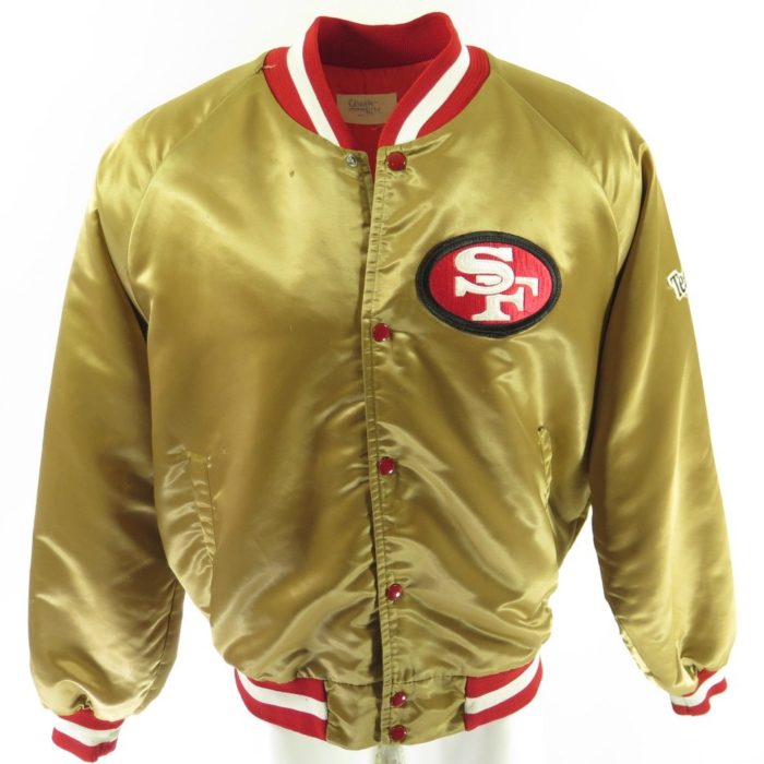 men 49ers jacket gold