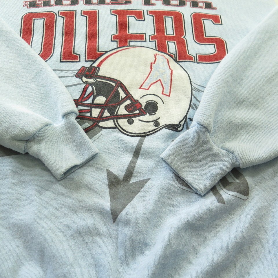 Vintage 1980s HOUSTON OILERS NFL Football Helmet T-Shirt