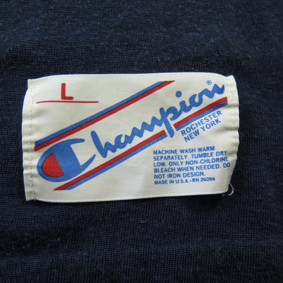 Vintage 80s Illinois University Jersey T-Shirt Tee Large Champion