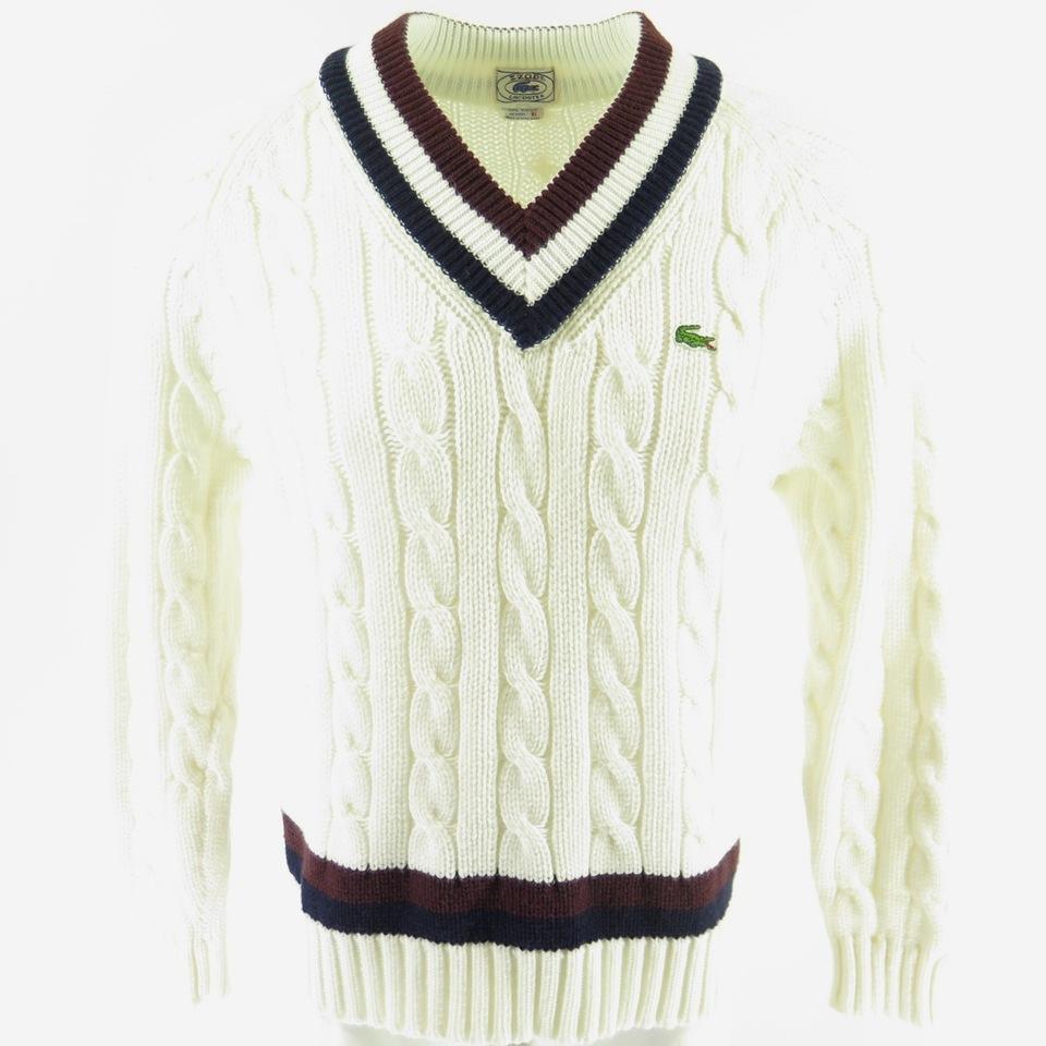 lacoste cable knit jumper