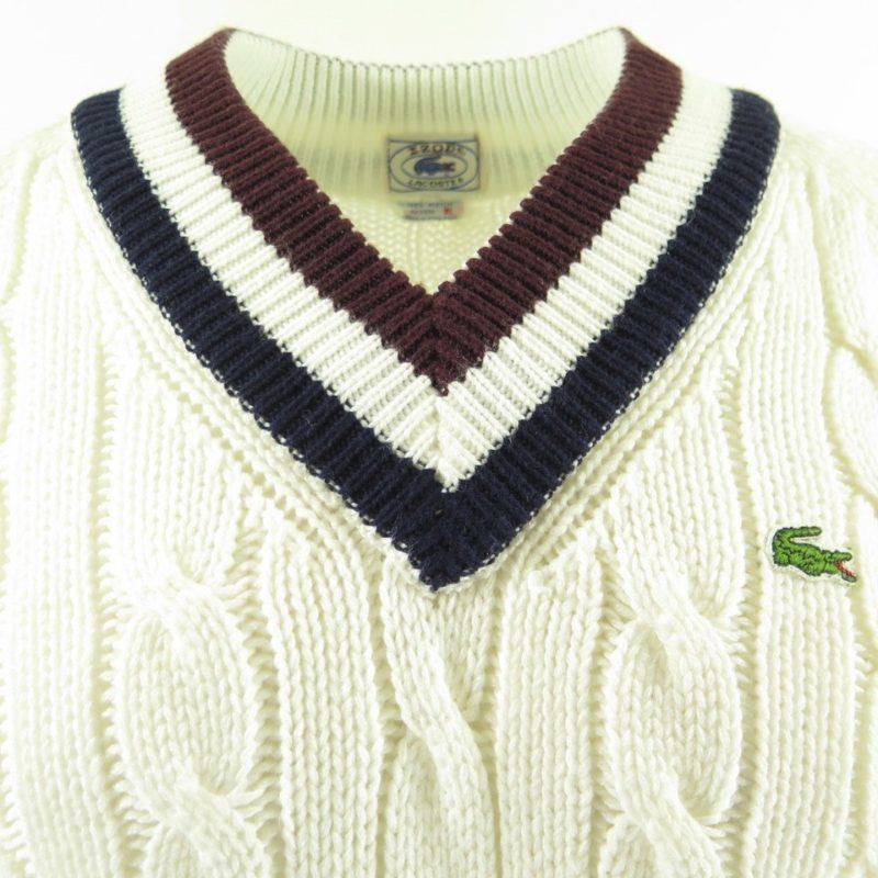 vintage lacoste tennis sweater