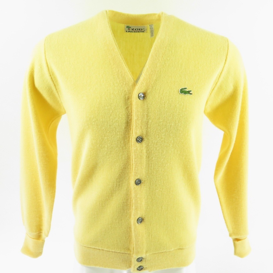 Vintage 80s Lacoste Cardigan Sweater 