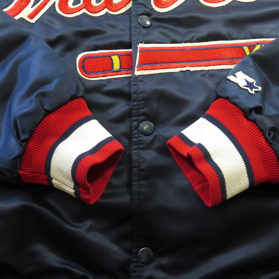 Vintage 80s Atlanta Braves Jacket Starter Satin Diamond Collection MLB Mens  L