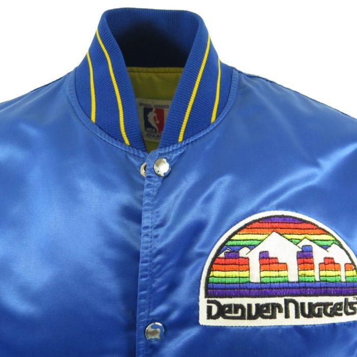 90's Denver Nuggets Starter Satin NBA Bomber Jacket Size XL – Rare VNTG