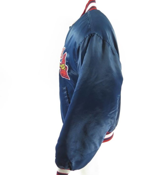 Medium. Vintage 90s Braves Satin Starter Jacket Made in Korea