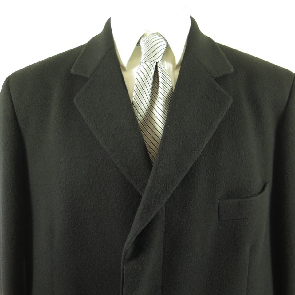Brooks Brothers Pure Cashmere Overcoat Coat Mens 44 Long Italy Made ...