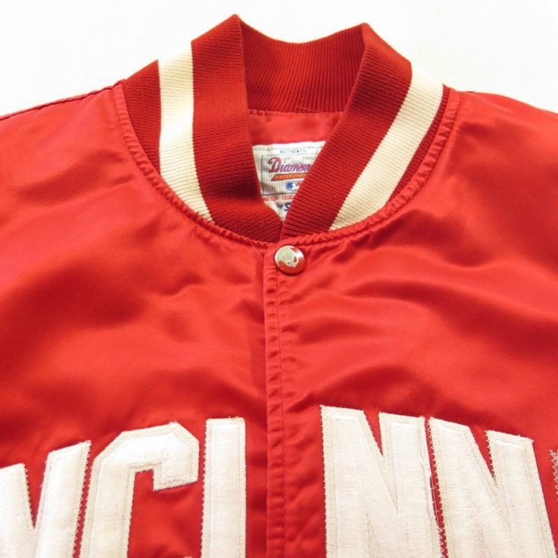 Vintage 80s Cincinnati Reds Starter Jacket Mens XL Satin MLB Diamond ...