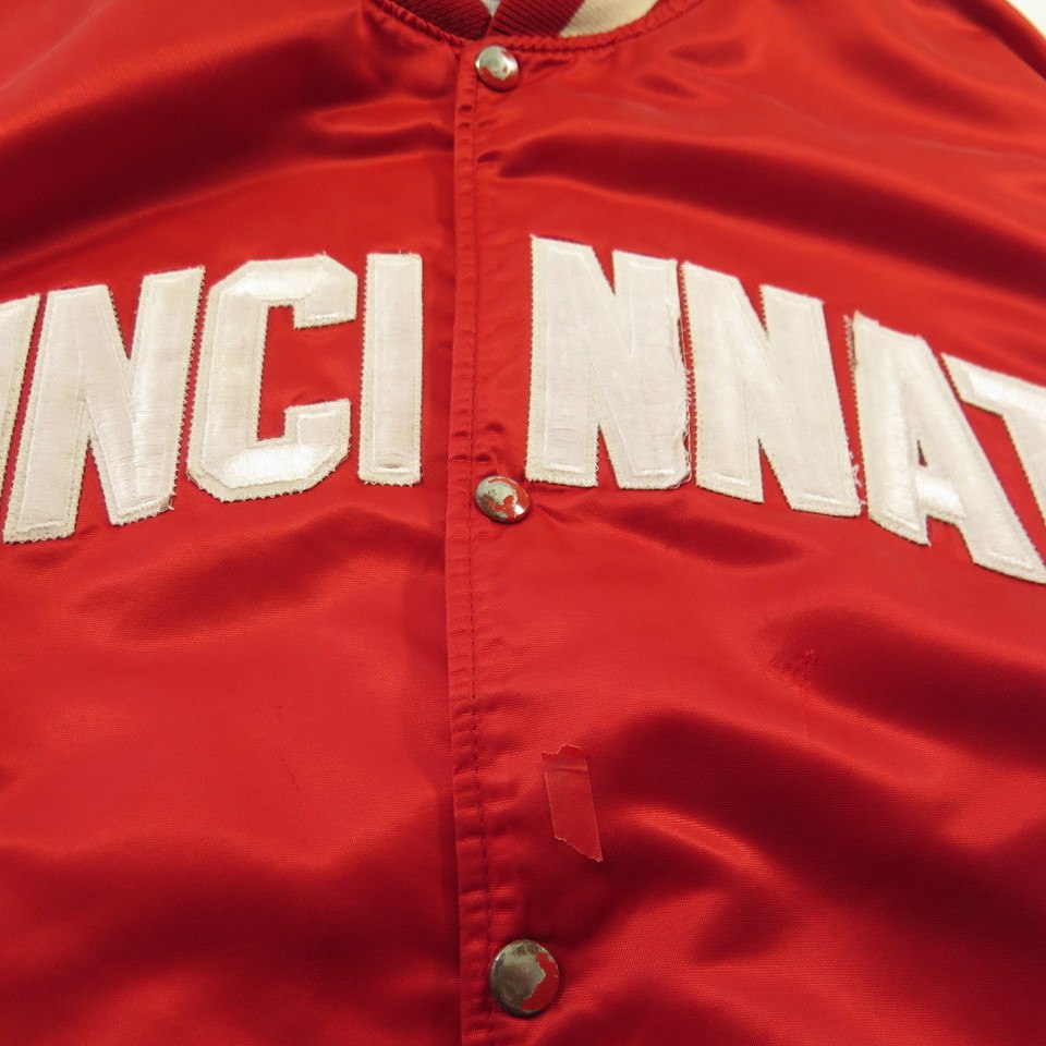 Vintage 80s Cincinnati Reds Starter Jacket Mens XL Satin MLB