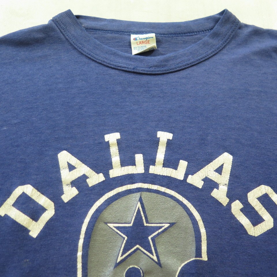 Vintage 80s Dallas Cowboys Champion T-Shirt M 50/50 Super Thin | The  Clothing Vault