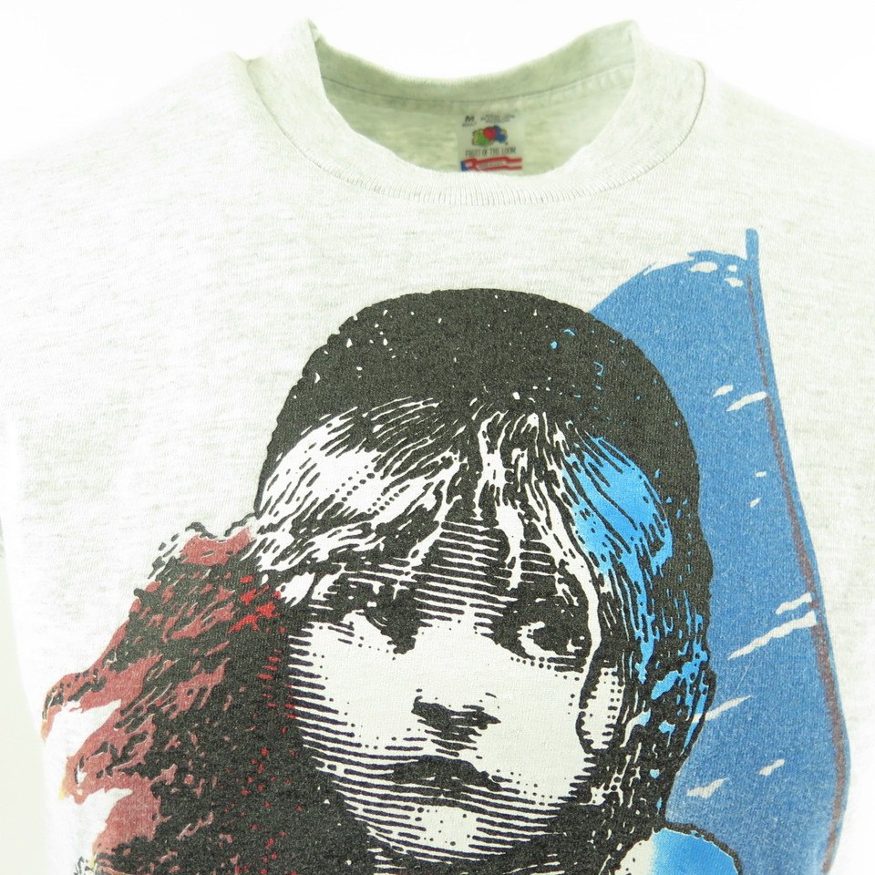 Vintage 1986 Les Miserables Broadway Musical Single Stitch T-Shirt 