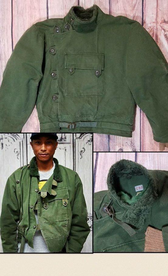 Pharrell Williams wearing a 60s Swedish Army Jacket C50 | The
