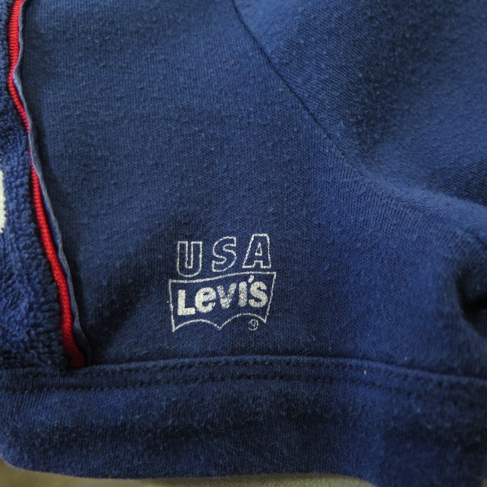 Vintage 80s US Olympic Games Levis Polo Shirt Womens Small Terry