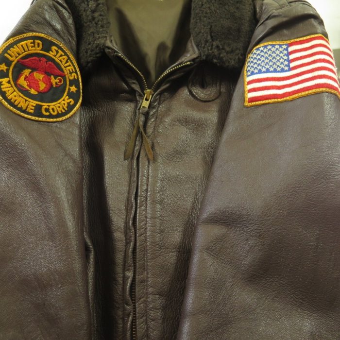 vintage-70s-g-1-marine-corps-flight-leather-jacket-46-vietnam-bomber-mouton-usn-the-clothing-vault