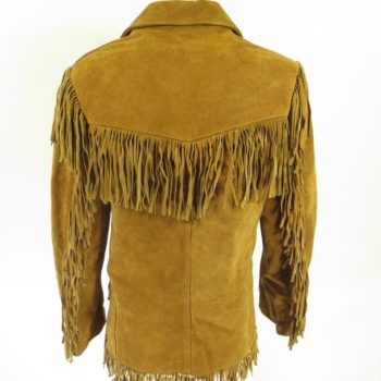 Vintage 70s Schott Suede Fringe Jacket Womens 14 Western Leather Tan ...
