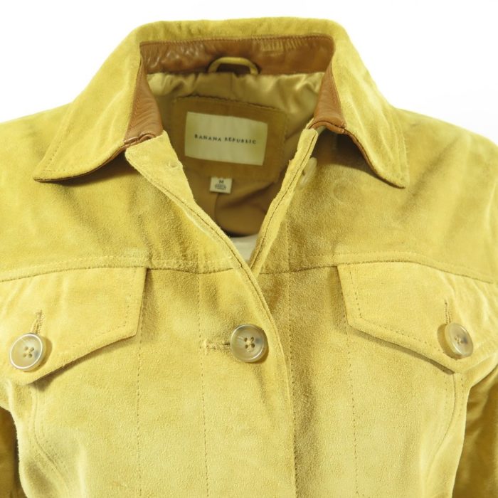 Banana Republic Suede Jacket Womens Medium Genuine Leather | The