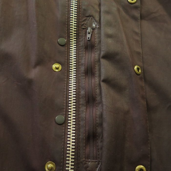 Vintage 80s Tin Cloth Barbour Hunting Jacket Mens XL Beaufort Plaid ...