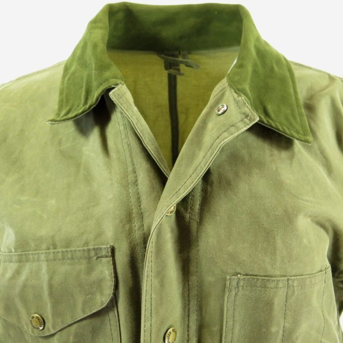 CC Filson Tin Shelter Cloth Jacket Mens M Green Style 423N Canvas ...