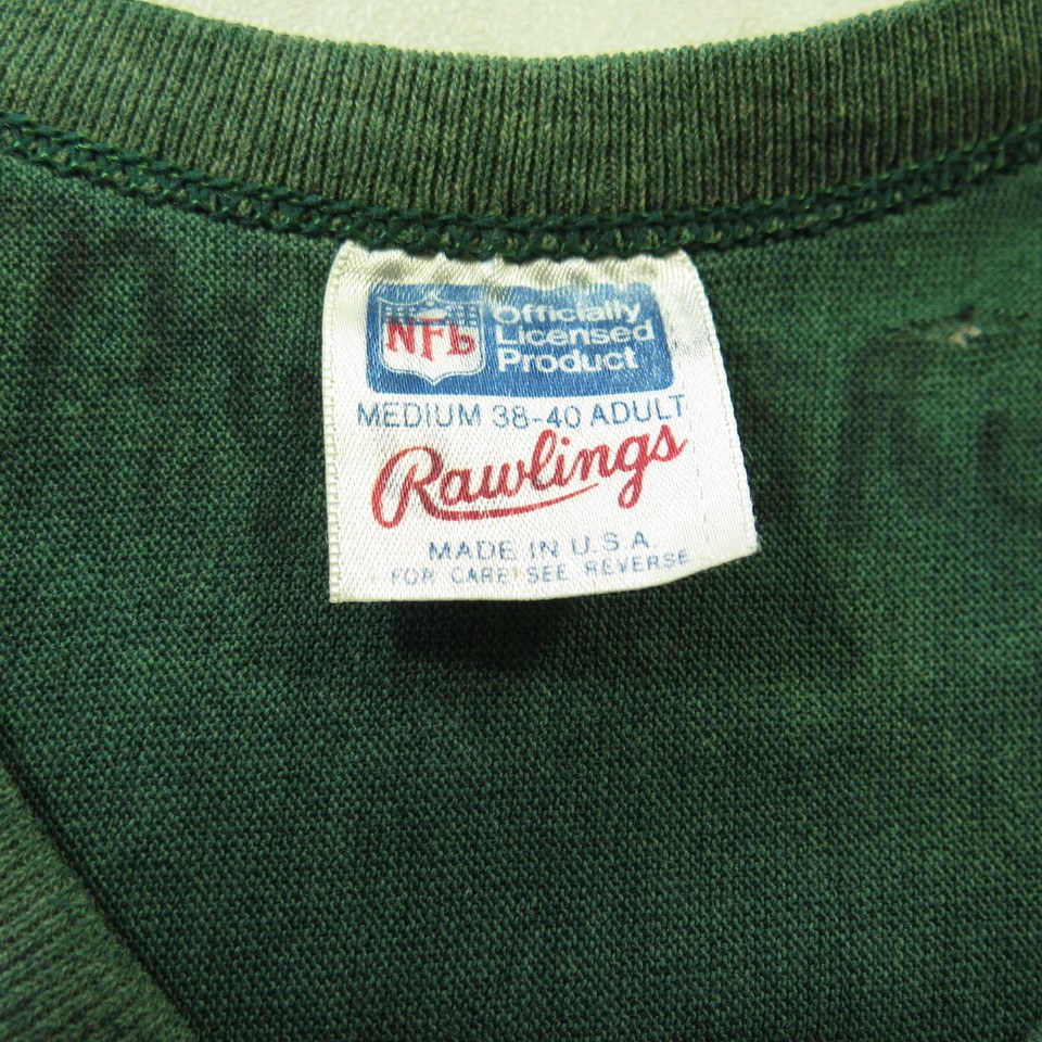 Vintage 80s Green Bay Packers Jersey T-Shirt M Rawlings 50 50 NFL