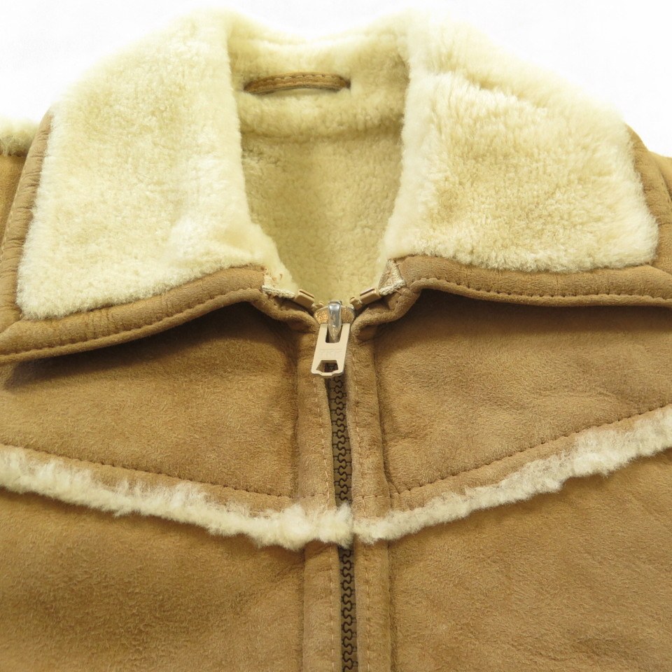 Vintage Levis 1984 Olympic Team Shearling Jacket Womens 12 Sheepskin ...