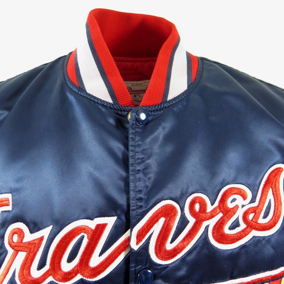 Vintage 80s Atlanta Braves Starter Diamond Jacket XL Baseball MLB ...