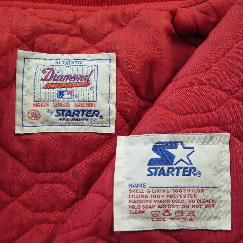 Vintage 80s Atlanta Braves Starter Diamond Jacket XL Baseball MLB  Embroidered | The Clothing Vault