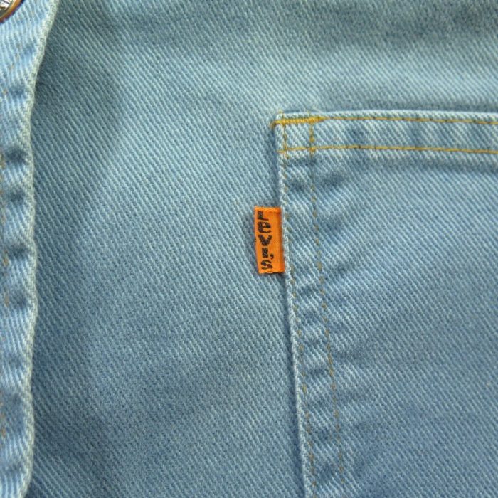 Vintage 60s Levis Denim Jacket Womens 7 Orange Tab Jacket Western | The ...