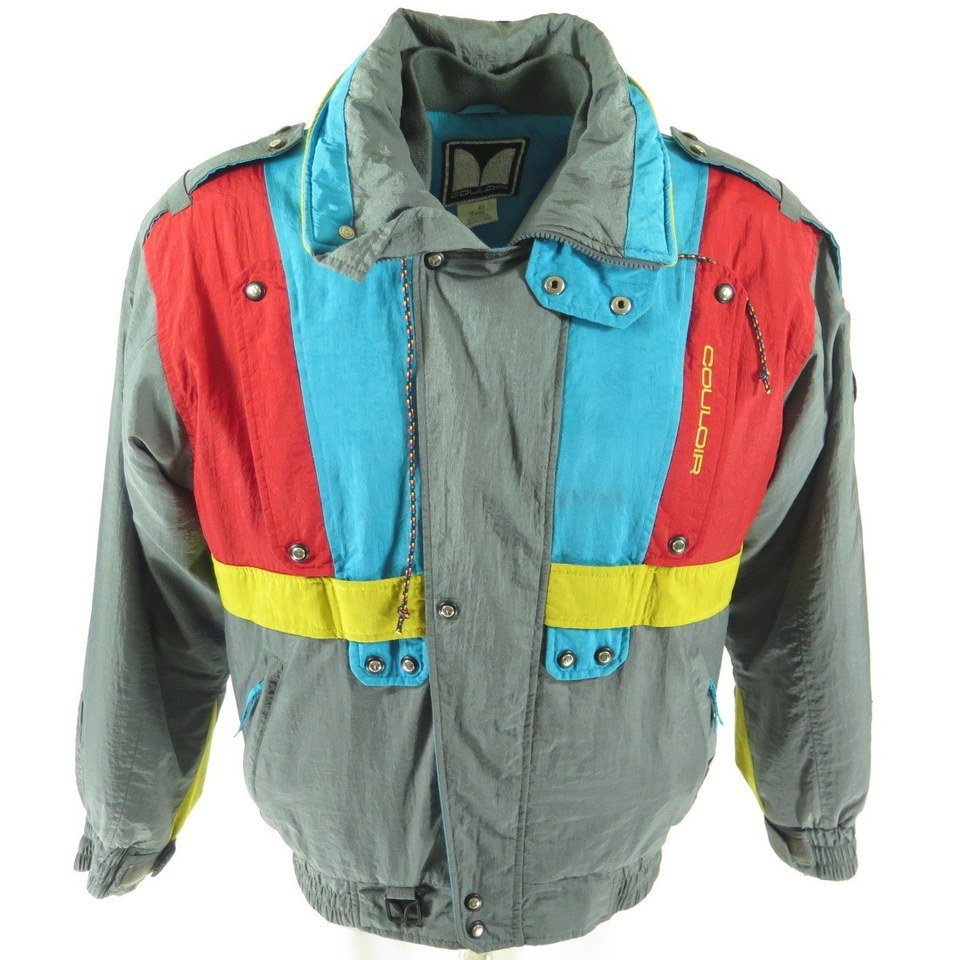 Vintage 80s Retro Ski Jacket Men 42 Couloir Puffy Entrant Time Machine ...