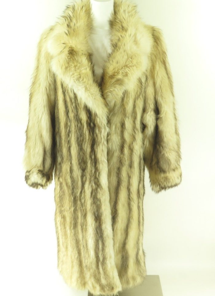 Canadian-fox-fur-80s-womens-overcoat-H38A-1