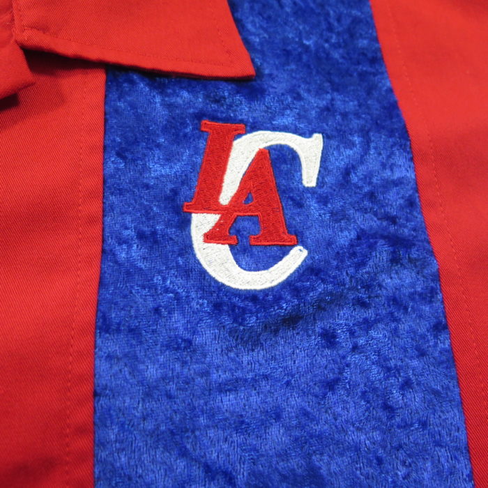 Clippers Basketball Foundation Bowling Shirt XL Charity Red Blue