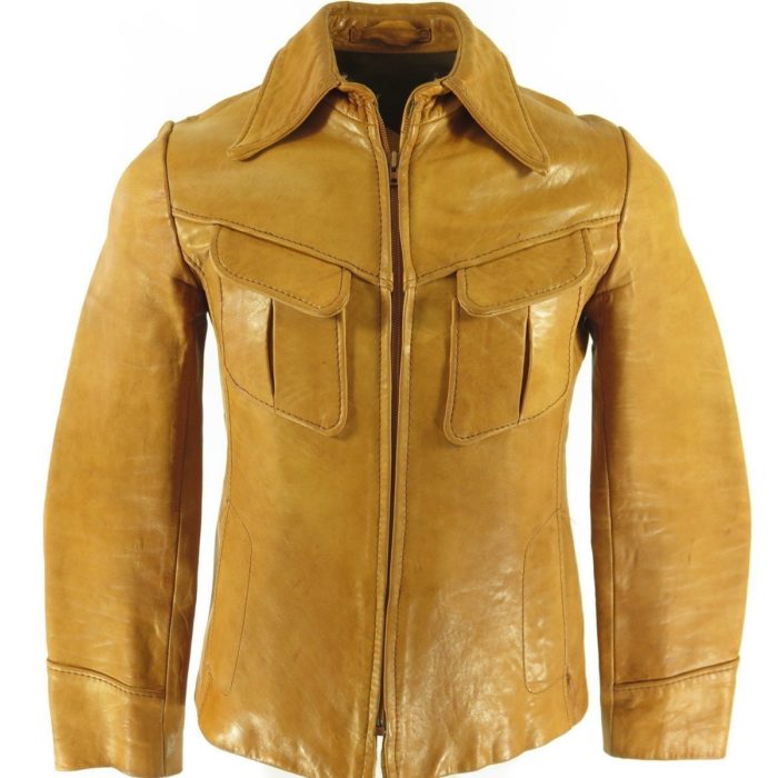 Spain ☆本革☆ old leather jacket-