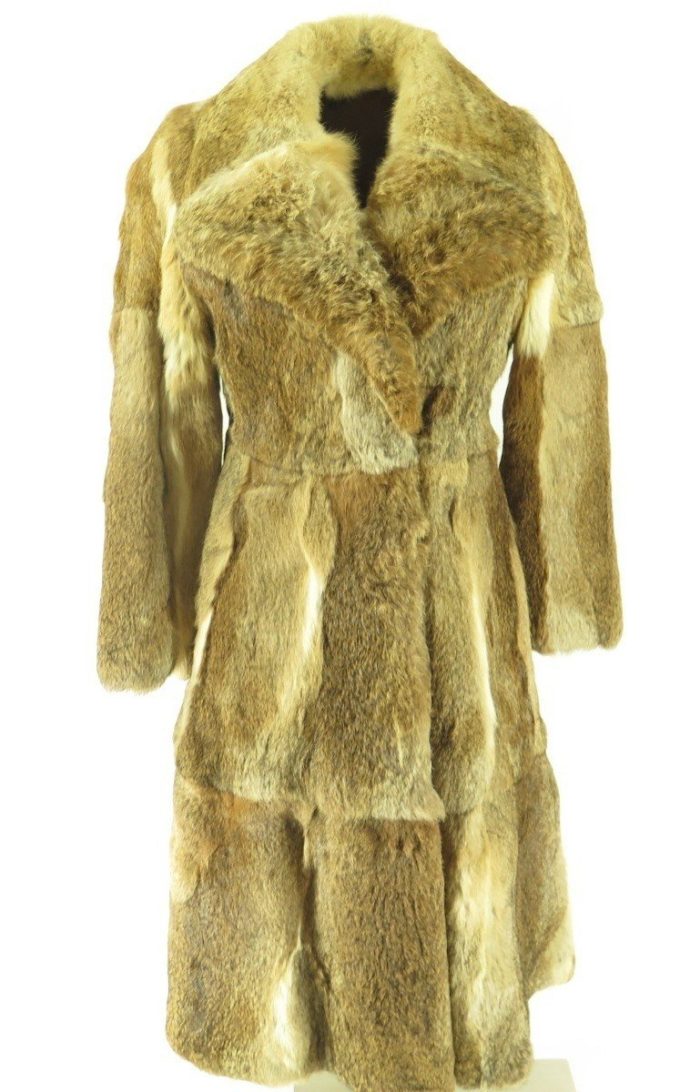 Womens-rabbit-fur-coat-overcoat-H33K-1