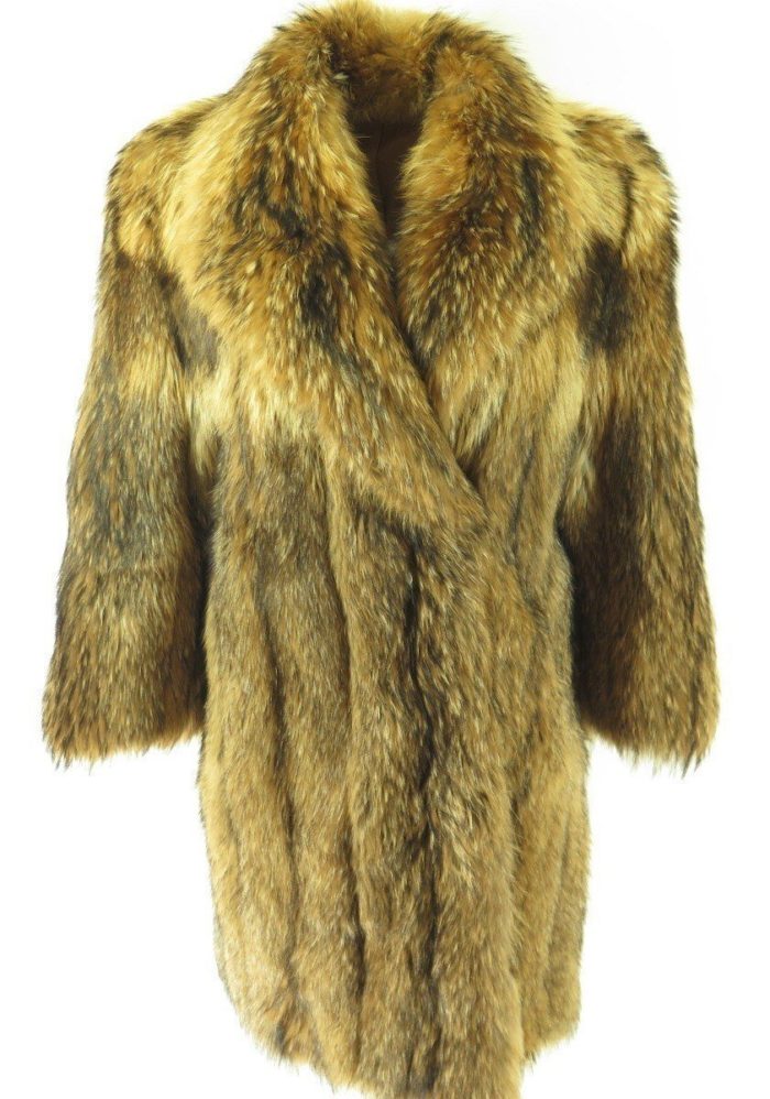 80s-Kes-II-Fur-overcoat-coat-womens-H42J-1