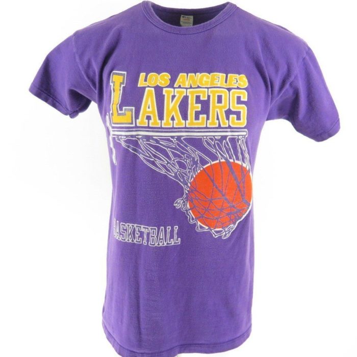 Vintage Los Angeles Lakers Logo T Shirt, LA Lakers NBA Basketball