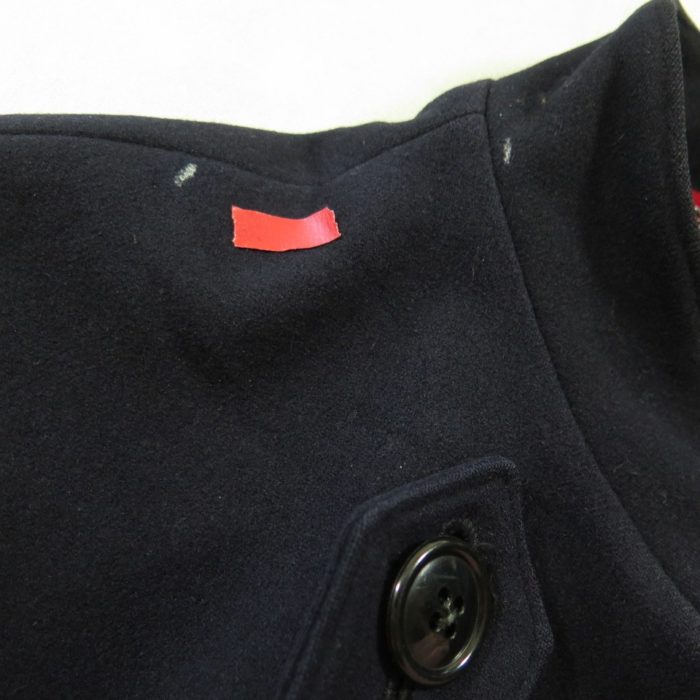 Vintage 40s All Wool Nurses Cape Women UT Navy Blue Red button strap ...
