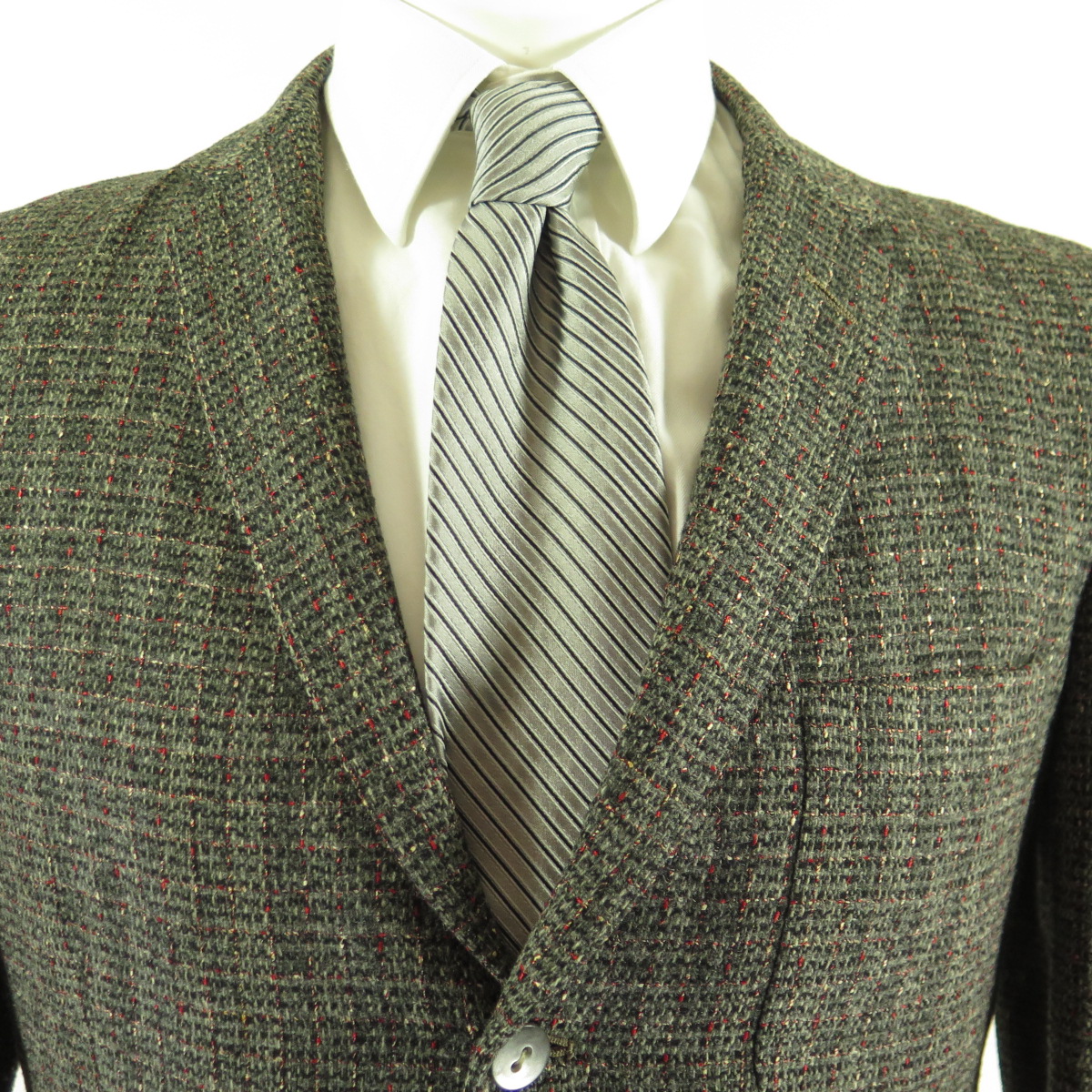 Vintage 50s Tweed Sport Coat Jacket 40 Long Bakelite Buttons Union Made ...