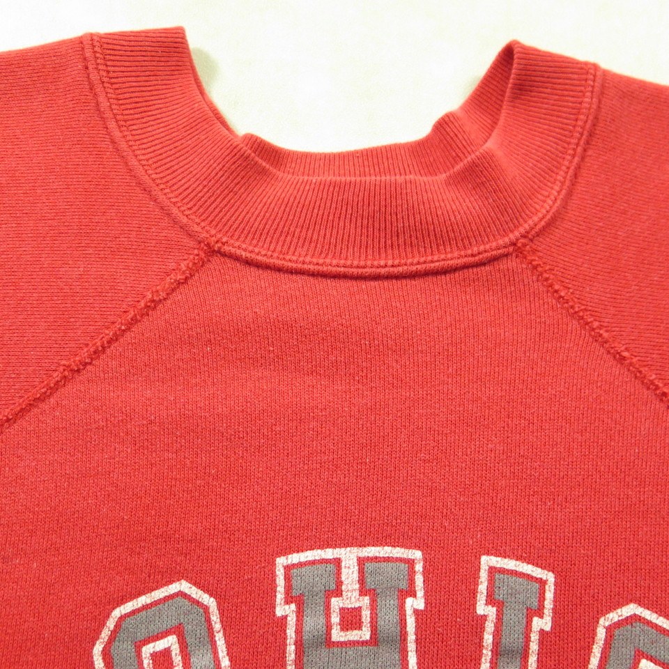 Vintage 80s Champion Ohio State University Sweatshirt L Crest 