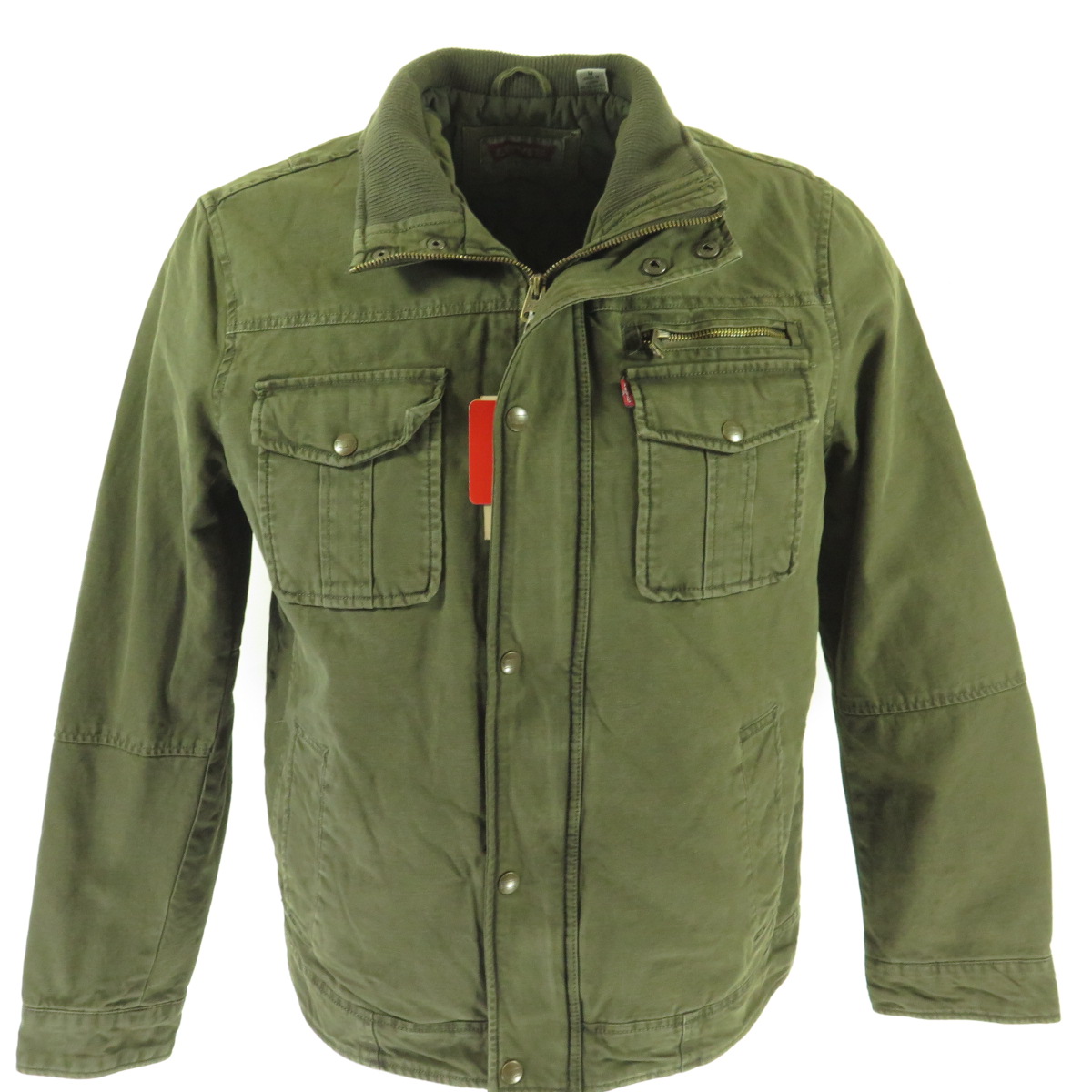 levi's army green jacket