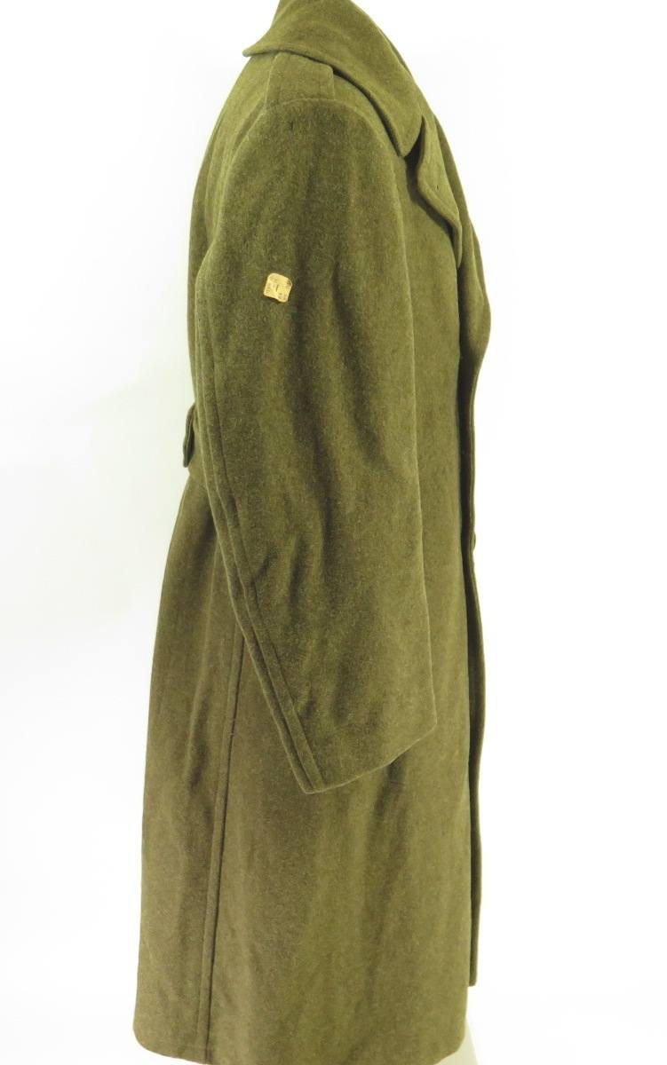 Vintage 40s WWII Overcoat 42 R Deadstock US Military Melton Wool Coat ...