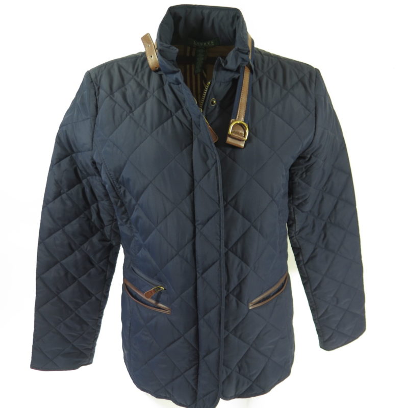 Ralph Lauren Equestrian Jacket Womens M Insulated Quilted Blue | The ...