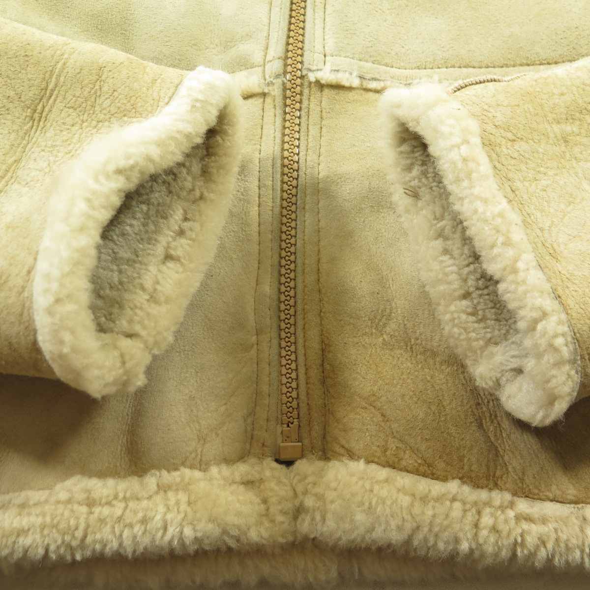 Vintage 60s Hooded Shearling Coat M Real Sheepskin Tannery East Fur ...